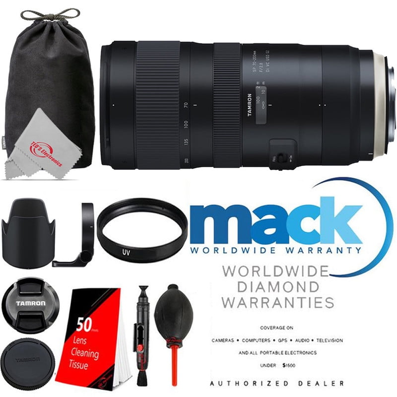 Tamron Sp 70 0mm F 2 8 To F 22 Di Vc Usd G2 Lens For Canon Ef Camera Top Accessory Kit Walmart Com Walmart Com