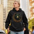 thumbnail image 4 of Celtic Moon Bear Sweatshirt Mystical Forest Animal Wildlife Nature Spiritual Celestial Lunar Viking Valhala Hoodie, 4 of 7