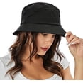 thumbnail image 4 of Visland Bucket Hat Cotton Packable Summer Travel Beach Sun Hat Outdoor Cap Unisex, 4 of 5