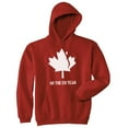 thumbnail image 1 of Eh Team Canada Chandail Drôle Chandails Canadiens Nouveauté Graphique Hilarant Chandail à Capuchon (Rouge) - TG, 1 of 4