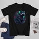 thumbnail image 3 of Colorful Raccoon with flowers T-shirt Fluorescent T-shirt Mexicana shirt Unisex Tees Retro shirt, 3 of 5