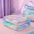 thumbnail image 5 of meiyoeat Rainbow Cloud Star Galaxy Zipper Full Size Comforter Sets with Fitted Sheet and 2 Pillowcases,Dreamy Sky Pattern Zipper Bedding Set For Girl,Reversible,4 Pieces, 5 of 7
