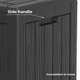 thumbnail image 7 of 30 Gallon Resin Deck Box, Outdoor Storage Box for Patio Furniture, Cushions, Garden Tools and Pool Supplies, Lockable Lid and Side Handles,Black, 7 of 7