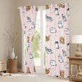 thumbnail image 3 of Homewish Cartoon Cats Black Out Curtains for Kids Teens,Kawaii Animal Curtains Pack of 2 (42x63 Each),Dreamy Princess Bedroom Curtains,Super Cozy Room Decor, 3 of 6