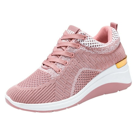 

Leisure Breathable Outdoor Casual Shoes Women Wedge Shoes Mesh Shoes Sport Fitness Running Women s Sneaker Booties for Women No Heel