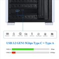thumbnail image 4 of 2X PCI-e 1X una USB 3.2 Gen1 USB3.2 Tipo-C Tarjeta Adaptadora Frontal 2 Puertos (Tipo C+ Tipo A) Tarjeta de ExpansióN, 4 of 5