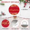 thumbnail image 6 of Welcome Sign for Front Door, Merry Christmas Round Metal Wall Art Wreaths, Winter Snowflake Xmas Red Outdoor Indoor Wall Hanging Sign for Porch Decor Housewarming Gifts 11.8 Inch, 6 of 8