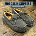 thumbnail image 3 of NORTY Toddler Boy Girl Unisex Suede Leather Moccasin Slippers, Flat Heel Medium Moc Toe, 3 of 17