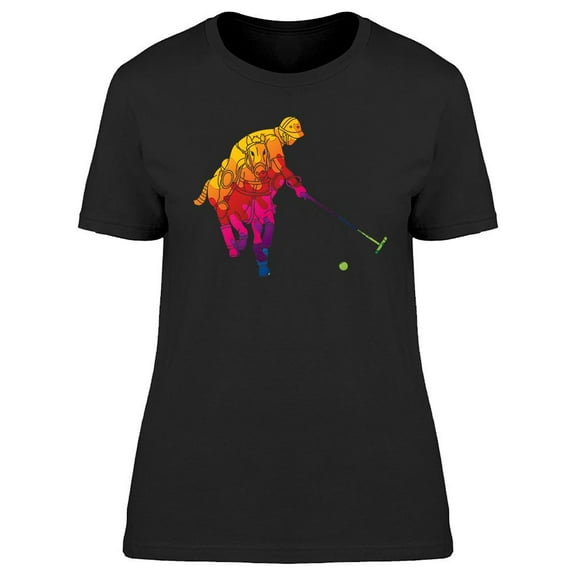 Colorful Pro Polo Player   T-Shirt Women -Image by Shutterstock, Female Small