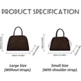 thumbnail image 2 of Modavo - Bolsa de paseo parisina para mujer, bolsa de mano para mujer, color café chocolate para mujer, grande, moda retro hombro, 2 of 3