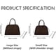 thumbnail image 2 of Modavo - Bolsa de paseo parisina para mujer, bolsa de mano para mujer, color café chocolate para mujer, grande, moda retro hombro, 2 of 3