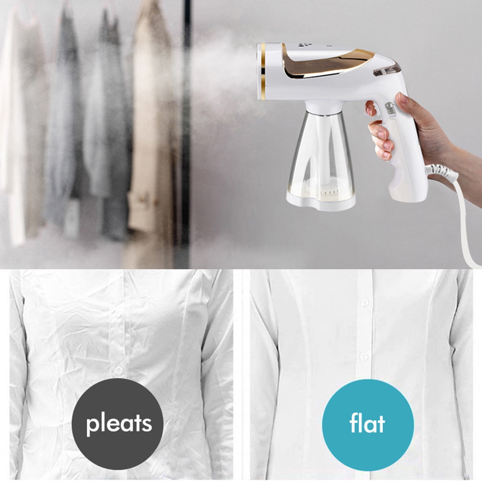 Home Saving! Jubipavy Handheld Garment Folding Garment Foldable Garment Ironing & Flat Ironing Combination Portable Iron for Travel Home Dorm