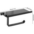 thumbnail image 4 of Toilet Paper Holder, Toilet Paper Holder, Toilet Paper Holder for Hotel for Home(Space Aluminum Mobile Phone Holder), 4 of 5