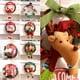 thumbnail image 2 of Corona navideña reutilizable Feliz Navidad Papá Noel Muñeco de nieve Ciervo Manualidades Corona de puerta Decoración navideña Adornos colgantes, 2 of 5