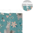 thumbnail image 5 of Coolnut Llama Shower Curtain for Bathroom Modern Bathroom Waterproof Washable Fabric Shower Curtains with 12 Hooks for Hotel Bathroom Bathtubs 60x72 Inch Home Decor, 5 of 6