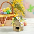 thumbnail image 4 of Desktop Dress Up, Ongmies Beehive Decoration 1 Pack Country Decorative Beehive Natural Beehive Theme Decoration Spring Summer Country Farmhouse Kitchen Table Tiered Tray Decorat, A, 4 of 4