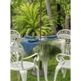 thumbnail image 3 of Outdoor Tablecloth with Umbrella Hole for Patio/Picnic/Party/Camping, Abstract Bohemia Waterproof Table Cloth Round Cover Washable, Modern Minimalist Texture Olive Green (Dia 54"), 3 of 9