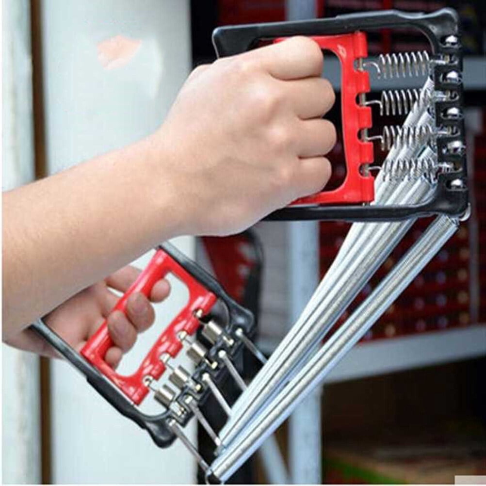 Adults Chest Expander Detachable Spring Steel Exerciser Fitness Exercise Puller Portable Muscle Training Equipments Stre