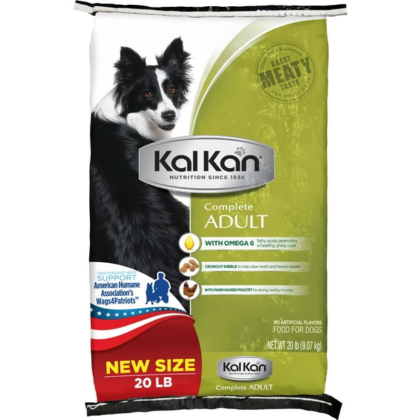 KAL KAN Complete & Balanced Food for Adult Dogs, 20 lb
