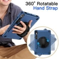thumbnail image 5 of JETech Case for Samsung Galaxy Tab S9 11-Inch with Built-in Screen Protector and S Pen Holder, Heavy Duty Rugged Shockproof Protective Tablet Cover, 360 Degree Rotating Hand Strap Stand (Blue), 5 of 7