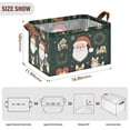 thumbnail image 7 of Yayeee Foldable Storage Basket for Shelves with Handles Waterproof Cloth Bins, Whimsical Christmas, 7 of 7