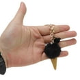thumbnail image 4 of Unique Bargains 1 Pc Fashion Tassel Ice Cream Cone Handbag Charm Bag Accessories Black, 4 of 5