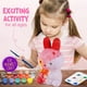 thumbnail image 5 of Kit de pintura de animales brillantes DIY | Muñeco embrión de vinilo suave blanco con luz nocturna | Juguete creativo para niños | Incluye 12 pinturas, pinceles y pegatinas, 5 of 5