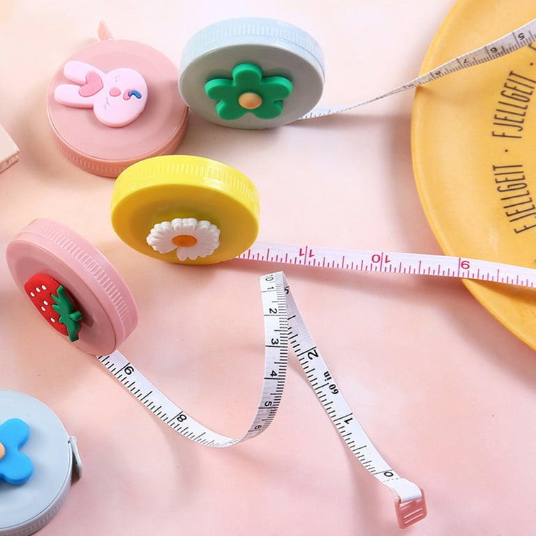 Different Style Pink Mini Tape Measure 1.5m Portable Retractable Tape  Measure Different Design Styles 