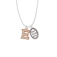 thumbnail image 2 of Delight Jewelry Rose Goldtone Crystal Initial - E - Best Mom Ever Charm Necklace, 2 of 4