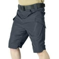 thumbnail image 2 of DPTALR George Men's Military Cargo Shorts Rip Stop Outdoor Shorts #Gray Big and Tall Men M, 2 of 4