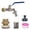 B, variant on 1/2 Inch Faucet with Base and Filter Set, Home Brewing Beverage Dispensing Tap with Advanced Flow Control, Stainless Steel Draft Beer Faucet for Keg and DIY Brewing, Complete Faucet Mount Kit