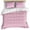 Pink, variant on 3 Piece Pink Burlap Texture Duvet Cover Set Full Size, Microfiber Comforter/Quilt Cover with Corner Ties and 2 Pillowcases, Farmhouse Vintage Pink All Season Soft Bedding with Zipper Closure
