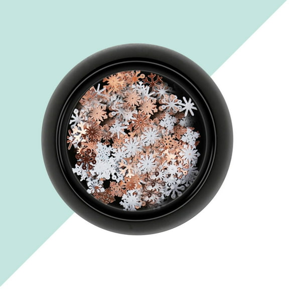 LEORX MultiColor Manicure Snowflake Stickers for Nail Art Decoration Perfect for Christmas and Special Occasions 3Pcs