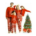 thumbnail image 3 of Matching Family Christmas Pajamas Red Buffalo Plaid Xmas Holiday Sleepwear Jammies Clothes Long Sleeve PJs Set(Red Mom,XL), 3 of 9