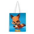 thumbnail image 1 of Zoo Battle Arena Bolso de tela con estampado de lienzo para mujer, bolsa de compras reutilizable y estética, con cremallera interior, regalo para mujer,40*40cm., 1 of 6