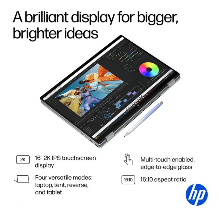 HP 2025 New Envy x360 2-in-1 Slim Laptop, OmniBook X Flip 16