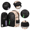 thumbnail image 3 of Skull Pattern Multi-Pocket Backpack, 21L Laptop Backpack with Reflective Safety Strips & Dedicated 15" Laptop Section for School, Travel, Work (Color 1), 3 of 8