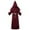 Red, variant on ZQUUVOU Women's and Men's Hooded Cloak Long Sleeve Robe Cape Gothic Medieval Style Top for Theatrical Performances Black