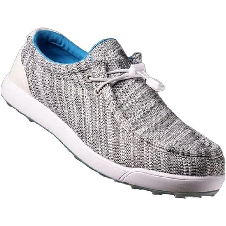 Skoni Spikeless Golf Loafers Grey Knit Slip‎ On Shoes Size 9 SKONI Men main image 2