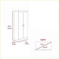 thumbnail image 6 of Pantry Cabinet, Cherry Hill 8-Shelf 2-Door Manufactured Wood White | Particle Board | Classic Style, 6 of 7