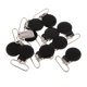 thumbnail image 4 of 10 pcs Clips para Chupete Pinza para Fabricación de Soportes para Chupetes Hugo Negro, 4 of 6