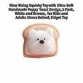 thumbnail image 2 of Slow Rising Squishy Toy with Ultra-Soft Hand-Finished Puppy Toast Design, 1 Pack, White and Brown, for Kids and Adults Tension Relief, Calming Sensory Toy, 2 of 3
