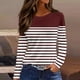 thumbnail image 1 of Neewe Women's Casual Long Sleeve T-Shirts Round Neck Dressy Tunic Tops Basic Tees Blouses Business Work Tee Top, 1 of 5