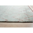 thumbnail image 4 of EORC Light Blue Hand-Knotted Wool Modern Moroccan  Rug, 9' x 12', 4 of 5
