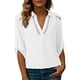 thumbnail image 1 of Camisetas de Cuello en V de Manga Larga para Mujeres Blusas Casuales Vestidas con Cuello de Encaje Hueco, 1 of 9