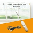 thumbnail image 6 of DIYOO Wireless Electric Fruit Vegetable Corer - Professional Core Remover Tool with 2 Cutter Heads for Pineapple Zucchini, Squash, Tomato, Eggplant, Potato, Veggie Drill, 6 of 10