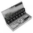thumbnail image 3 of Hilitand 32Pcs Alloy Steel Tap Die Set Portable High Hardness Tap Die Hand Tools Set Kit, 3 of 8