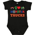 thumbnail image 3 of Inktastic I Love Trucks Boys or Girls Baby Bodysuit, 3 of 5