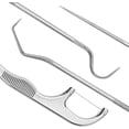 thumbnail image 4 of Portable 304 Stainless Steel Dental Floss Toothpick Seven-Piece Sleeve Set for Easy Carrying and Hanging Key, 4 of 4