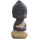 thumbnail image 1 of Escultura de meditación de estatua de Buda de cerámica, para bandeja de té Pet-amarillo Afortunado Sencillez, 1 of 5